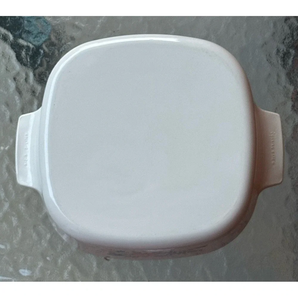 Vintage CorningWare Floral Square Casserole Dish 2L Model A-2-B With Lid USA
